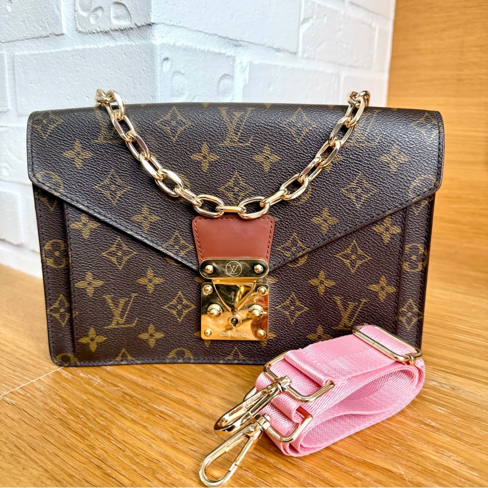 Louis Vuitton Authentic Vintage Monceau Clutch / Shoulder Bag